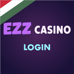 EZZ Casino bejelentkezési banner lila háttéren, „EZZ Casino bejelentkezés” feliratta